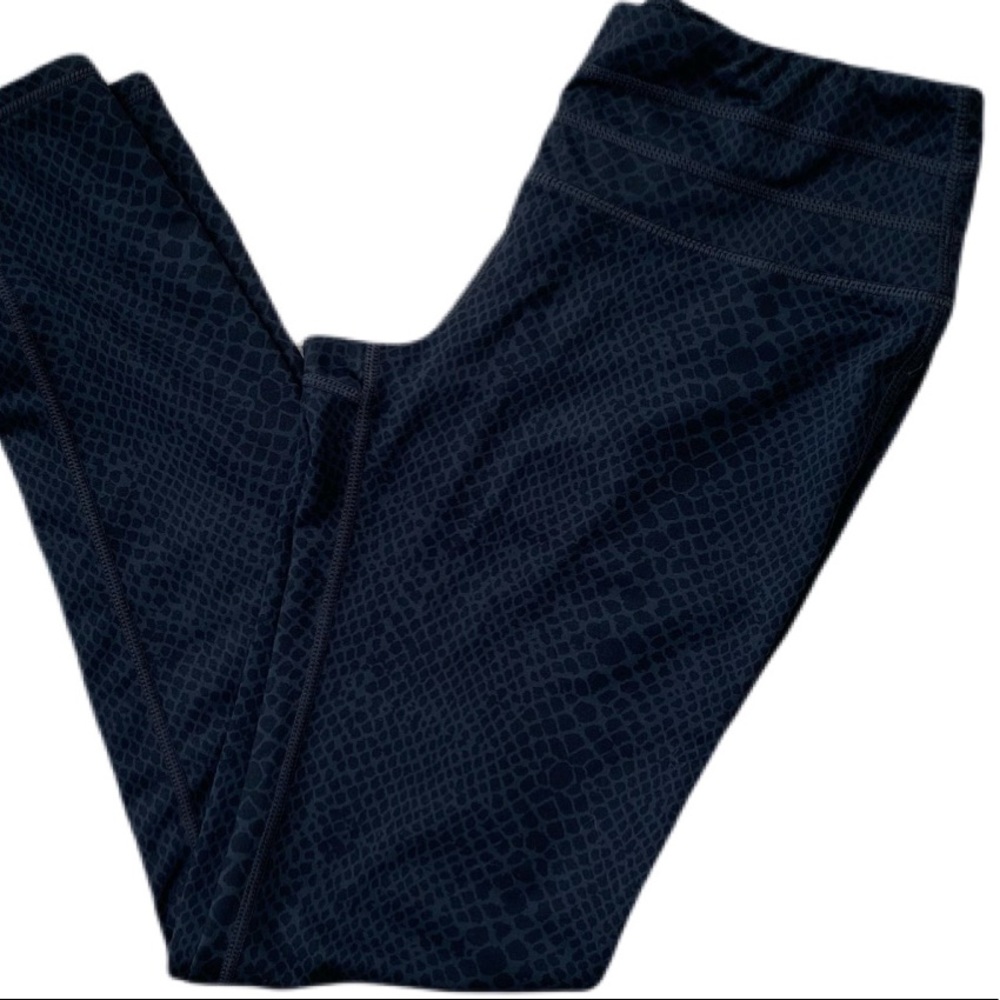 32 Cool Leggings size S reptile print Blue Black